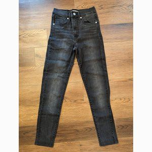 Levi Mile High Skinny Ankle Jean 24 Faded Black